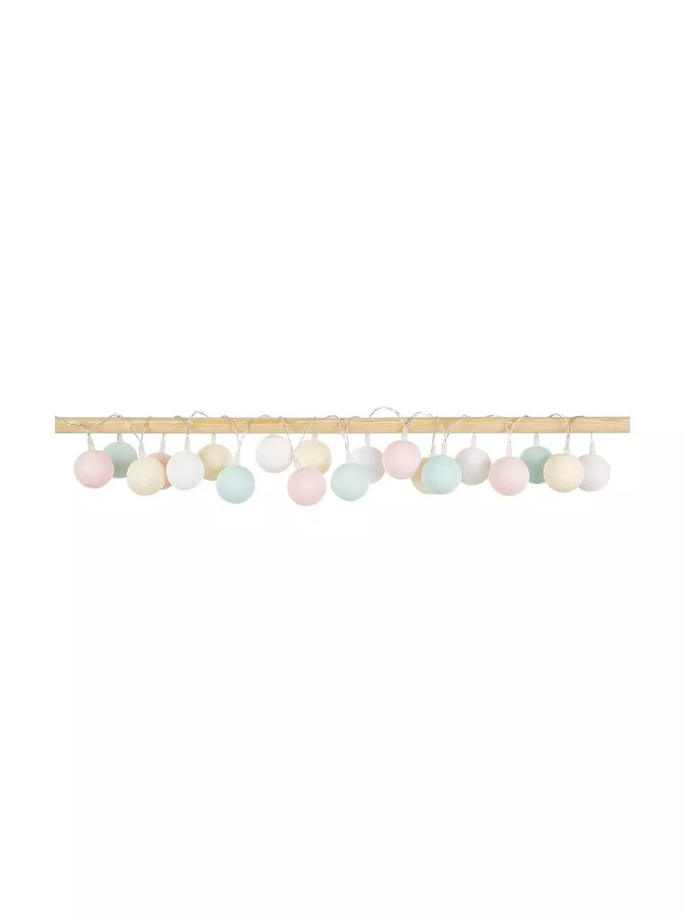 Cotton Ball Lights LED-Lichterkette Colorain, 378 cm, 20 Lampions, L 378 cm 2 Cotton Ball Lights LED-Lichterkette Colorain, 378 cm, 20 Lampions, L 378 cm