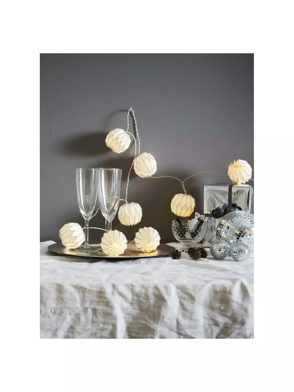 LED-Lichterkette Origami, 275 cm, 10 Lampions, L 275 cm 4 LED-Lichterkette Origami, 275 cm, 10 Lampions, L 275 cm – Bild 2