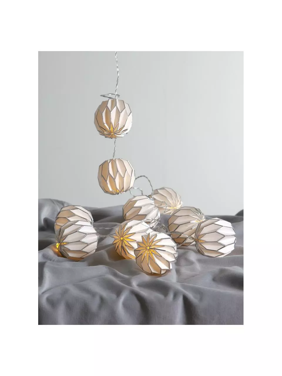 LED-Lichterkette Origami, 275 cm, 10 Lampions, L 275 cm 8 LED-Lichterkette Origami, 275 cm, 10 Lampions, L 275 cm – Bild 6