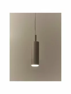 Westwing Collection LED-Pendelleuchte Jari aus Metall in Beige, Ø 10 x H 40 cm -Leuchten Verkaufsladen LED Pendelleuchte Jari aus Metall in Beige 4