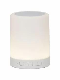 Mobile Dimmbare Außenleuchte Loli mit Lautsprecher und Farbwechsel zum Hängen oder Stellen, Ø 9 x H 13 cm