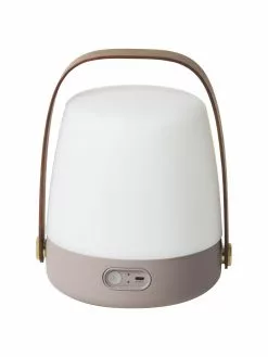 Mobile Dimmbare Au&szlig;entischlampe Lite-up in Beige, Ø 20 x H 26 cm