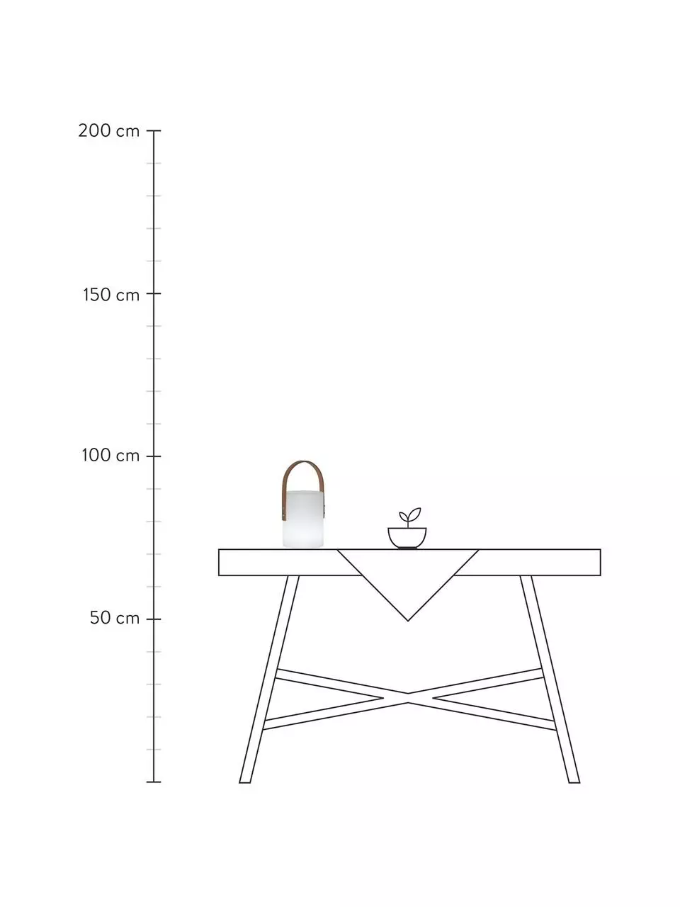 Mobile Dimmbare Außentischlampe Lucie, B 19 cm x H 34 cm 5 Mobile Dimmbare Außentischlampe Lucie, B 19 cm x H 34 cm – Bild 3