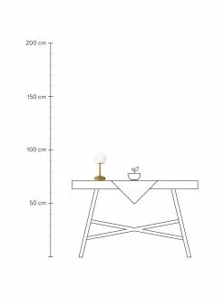 Mobile Dimmbare Au&szlig;entischlampe Luny mit Bambusfu&szlig;, Ø 13 x H 28 cm -Leuchten Verkaufsladen Mobile Dimmbare Aussentischlampe Luny mit Bambusfuss 2