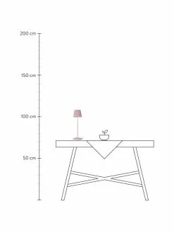 Sompex Mobile Dimmbare Au&szlig;entischlampe Trellia in Rosa, Ø 12 x H 38 cm -Leuchten Verkaufsladen Mobile Dimmbare Aussentischlampe Trellia in Rosa 2