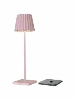 Sompex Mobile Dimmbare Au&szlig;entischlampe Trellia in Rosa, Ø 12 x H 38 cm -Leuchten Verkaufsladen Mobile Dimmbare Aussentischlampe Trellia in Rosa 3