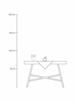 Mobile Dimmbare Au&szlig;entischlampe Voice mit Lautsprecher und Farbwechsel, B 18 x H 23 cm -Leuchten Verkaufsladen Mobile Dimmbare Aussentischlampe Voice mit Lautsprecher und Farbwechsel 2