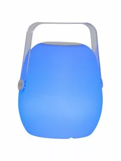 Mobile Dimmbare Au&szlig;entischlampe Voice mit Lautsprecher und Farbwechsel, B 18 x H 23 cm -Leuchten Verkaufsladen Mobile Dimmbare Aussentischlampe Voice mit Lautsprecher und Farbwechsel 5