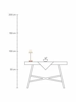 Mobile Dimmbare LED-Au&szlig;entischlampe Lola mit Touch-Funktion in Rosa, Ø 11 x H 32 cm -Leuchten Verkaufsladen Mobile Dimmbare LED Aussentischlampe Lola mit Touch Funktion in Rosa 2