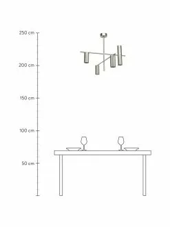 Westwing Collection Moderne Deckenleuchte Cassandra in Silber, B 70 cm x H 49 cm -Leuchten Verkaufsladen Moderne Deckenleuchte Cassandra in Silber 3