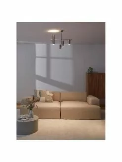 Westwing Collection Moderne Deckenleuchte Cassandra in Silber, B 70 cm x H 49 cm -Leuchten Verkaufsladen Moderne Deckenleuchte Cassandra in Silber 4