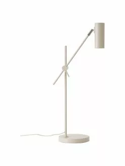 Westwing Collection Moderne Schreibtischlampe Cassandra in Beige, T 47 x H 55 cm