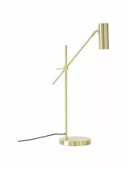 Westwing Collection Moderne Schreibtischlampe Cassandra in Gold, T 47 x H 55 cm