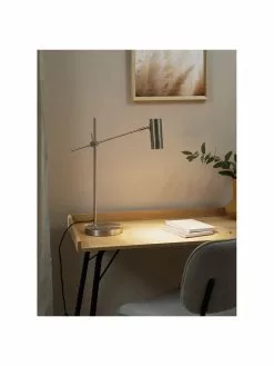 Westwing Collection Moderne Schreibtischlampe Cassandra in Silberfarben, T 47 x H 55 cm 9 Westwing Collection Moderne Schreibtischlampe Cassandra in Silberfarben, T 47 x H 55 cm -Leuchten Verkaufsladen Moderne Schreibtischlampe Cassandra in Silberfarben 1