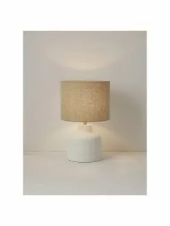 Westwing Collection Moderne Tischlampe Ike mit Betonfu&szlig;, Ø 28 x H 45 cm -Leuchten Verkaufsladen Moderne Tischlampe Ike mit Betonfuss 2