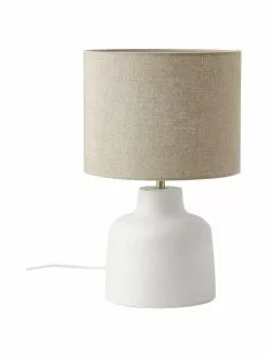 Westwing Collection Moderne Tischlampe Ike mit Betonfuß, Ø 28 x H 45 cm