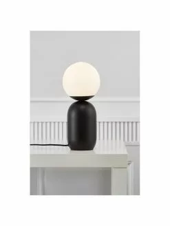 Nordlux Moderne Tischlampe Notti mit Glasschirm, Ø 15 x H 35 cm -Leuchten Verkaufsladen Moderne Tischlampe Notti mit Glasschirm 5