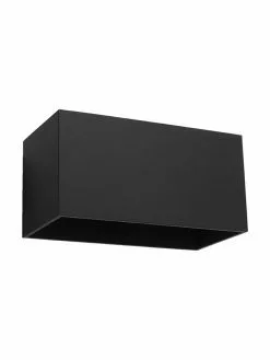 Moderne Wandleuchte Geo Maxi in Schwarz, B 20 x H 10 cm