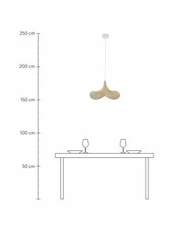 Westwing Collection Ovale Pendelleuchte Bahar aus Bambus, B 53 x H 28 cm -Leuchten Verkaufsladen Ovale Pendelleuchte Bahar aus Bambus 4