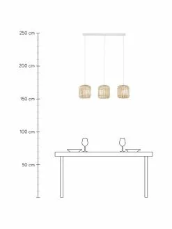 Westwing Collection Pendelleuchte Adam aus Bambus, B 78 x H 24 cm -Leuchten Verkaufsladen Pendelleuchte Adam aus Bambus 2