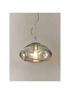 Westwing Collection Pendelleuchte Amora aus irisierendem Glas, Ø 35 x H 20 cm -Leuchten Verkaufsladen Pendelleuchte Amora aus irisierendem Glas 4