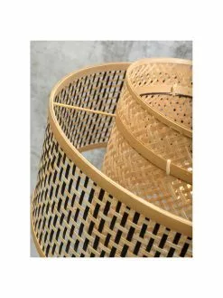 Pendelleuchte Bhutan aus Bambus, Ø 50 x H 30 cm -Leuchten Verkaufsladen Pendelleuchte Bhutan aus Bambus 5