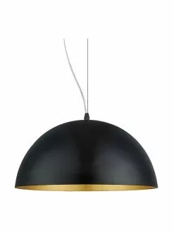 Westwing Collection Pendelleuchte Brad mit Gold-Dekor, Ø 38 x H 18 cm