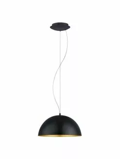 Westwing Collection Pendelleuchte Brad mit Gold-Dekor, Ø 38 x H 18 cm -Leuchten Verkaufsladen Pendelleuchte Brad mit Gold Dekor 4