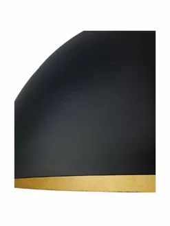 Westwing Collection Pendelleuchte Brad mit Gold-Dekor, Ø 38 x H 18 cm -Leuchten Verkaufsladen Pendelleuchte Brad mit Gold Dekor 5