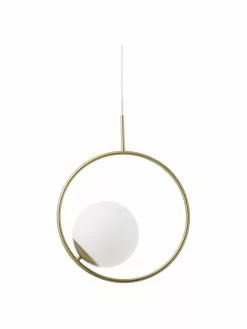 Westwing Collection Pendelleuchte Chloe aus Opalglas, B 40 x H 51 cm