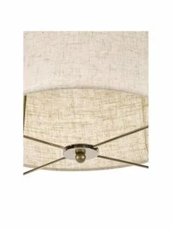 Westwing Collection Pendelleuchte Clouds aus Leinen in Beige, Ø 30 x H 30 cm -Leuchten Verkaufsladen Pendelleuchte Clouds aus Leinen in Beige 11