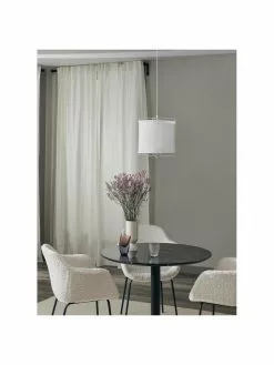 Westwing Collection Pendelleuchte Clouds aus Leinen in Wei&szlig;, Ø 30 x H 30 cm -Leuchten Verkaufsladen Pendelleuchte Clouds aus Leinen in Weiss 8