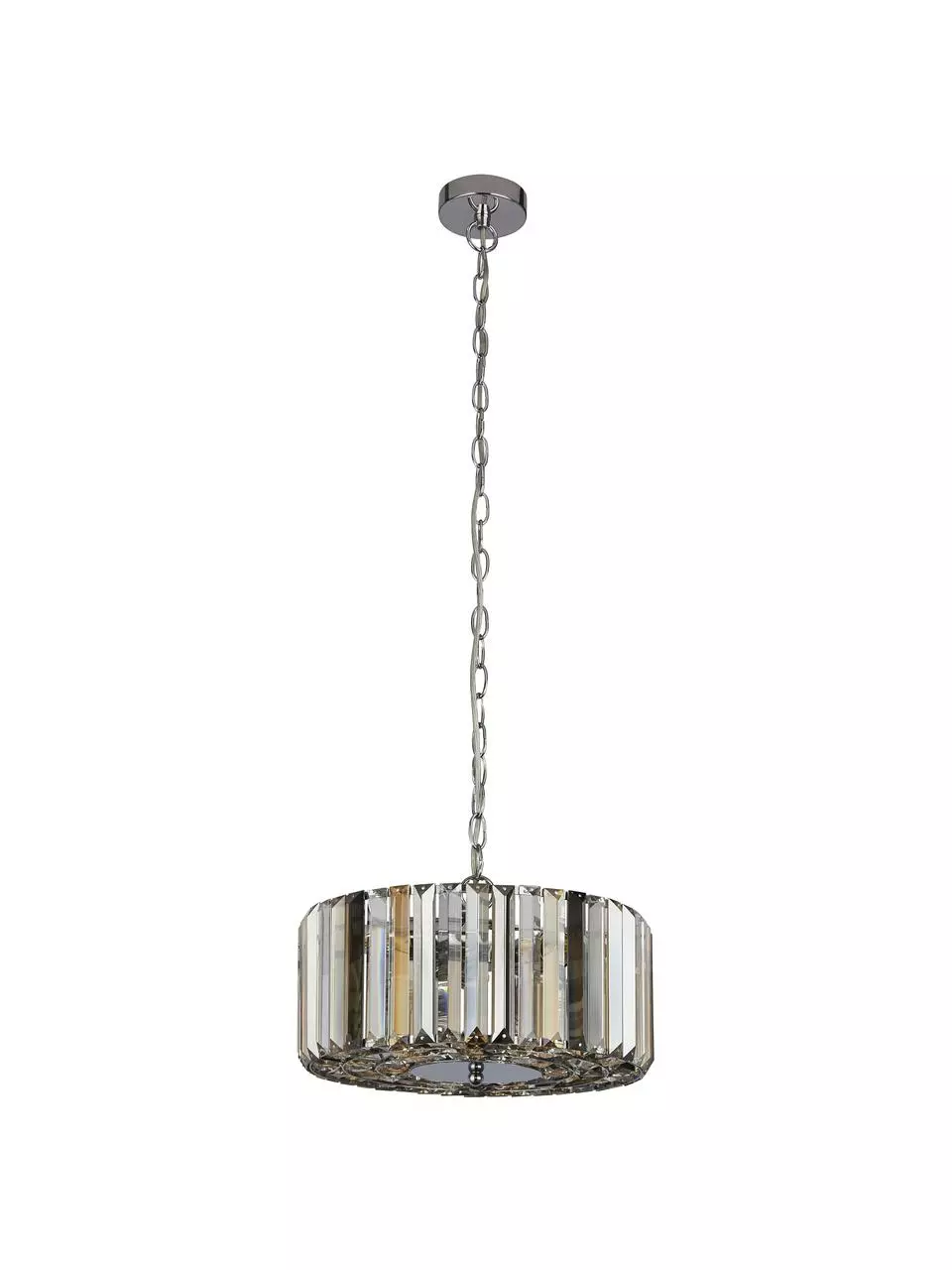 Searchlight Pendelleuchte Crystals aus Glas, Ø 35 x H 15 cm 5 Searchlight Pendelleuchte Crystals aus Glas, Ø 35 x H 15 cm – Bild 3