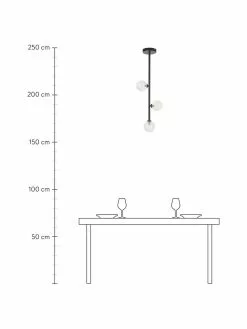 Westwing Collection Pendelleuchte Emily aus Glas, B 30 x H 90 cm -Leuchten Verkaufsladen Pendelleuchte Emily aus Glas 2