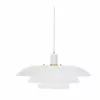 Pendelleuchte Epsilion in Wei&szlig;, Ø 45 x H 21 cm -Leuchten Verkaufsladen Pendelleuchte Epsilion in Weiss