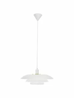 Pendelleuchte Epsilion in Wei&szlig;, Ø 45 x H 21 cm -Leuchten Verkaufsladen Pendelleuchte Epsilion in Weiss 3