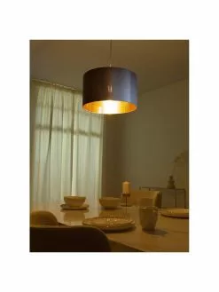 Pendelleuchte Jamie mit Gold-Dekor, Ø 38 x H 23 cm -Leuchten Verkaufsladen Pendelleuchte Jamie mit Gold Dekor 15