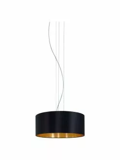 Pendelleuchte Jamie mit Gold-Dekor, Ø 53 x H 24 cm -Leuchten Verkaufsladen Pendelleuchte Jamie mit Gold Dekor 9