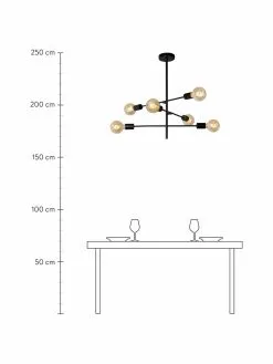 Lucide Pendelleuchte Lester in Schwarz, Ø 59 x H 83 cm -Leuchten Verkaufsladen Pendelleuchte Lester in Schwarz 3