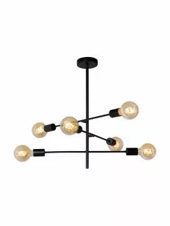 Lucide Pendelleuchte Lester in Schwarz, Ø 59 x H 83 cm -Leuchten Verkaufsladen Pendelleuchte Lester in Schwarz 4