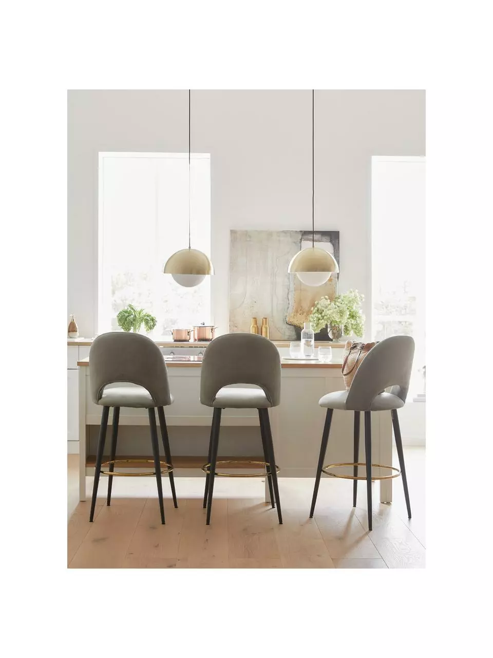 Westwing Collection Pendelleuchte Lucille mit Opalglas, Ø 35 x H 30 cm 4 Westwing Collection Pendelleuchte Lucille mit Opalglas, Ø 35 x H 30 cm – Bild 2