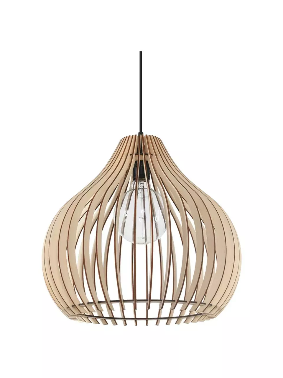 Pendelleuchte Pantilla aus Holz, Ø 39 x H 40 cm 3 Pendelleuchte Pantilla aus Holz, Ø 39 x H 40 cm