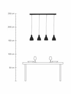 Pendelleuchte Priddy aus Metall, B 98 x H 20 cm -Leuchten Verkaufsladen Pendelleuchte Priddy aus Metall 2