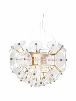 By Rydens Pendelleuchte Retrow in Mattgold, Ø 50 x H 38 cmNur noch 1 Artikel verfügbar