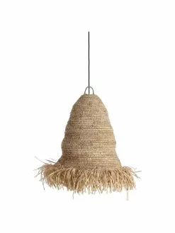Pendelleuchte Shianne aus Naturfaser, Ø 42 x H 53 cm