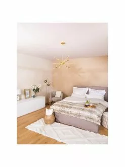 Westwing Collection Pendelleuchte Spike in Gold, Ø 50 cm -Leuchten Verkaufsladen Pendelleuchte Spike in Gold 2