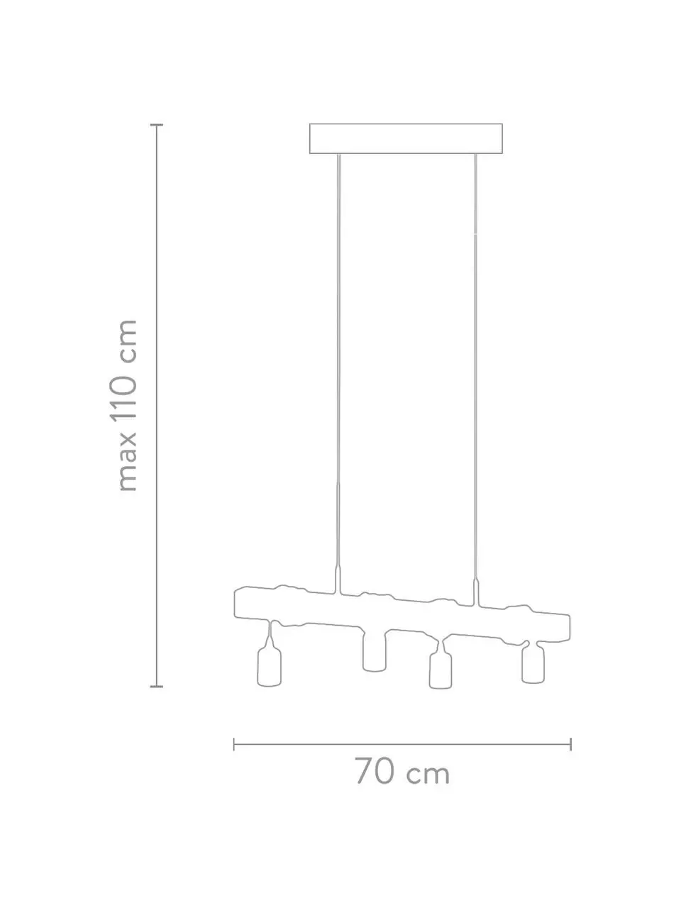 Pendelleuchte Townshend aus Holz, B 70 x H 25 cmNur noch 1 Artikel verfügbar 5 Pendelleuchte Townshend aus Holz, B 70 x H 25 cmNur noch 1 Artikel verfügbar – Bild 3