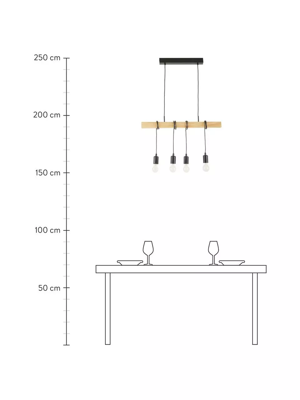 Pendelleuchte Townshend aus Holz, B 70 x H 25 cmNur noch 1 Artikel verfügbar 6 Pendelleuchte Townshend aus Holz, B 70 x H 25 cmNur noch 1 Artikel verfügbar – Bild 4