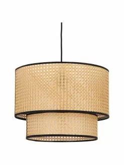 Westwing Collection Pendelleuchte Vienna aus Wiener Geflecht, Ø 40 x H 30 cm