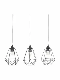 Westwing Collection Pendelleuchte Wire im Industrial-Style, B 75 x H 25 cm